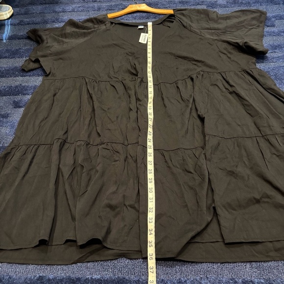 Old Navy 4X Swing Dress Black Flutter Sleeve - Picture 9 of 11